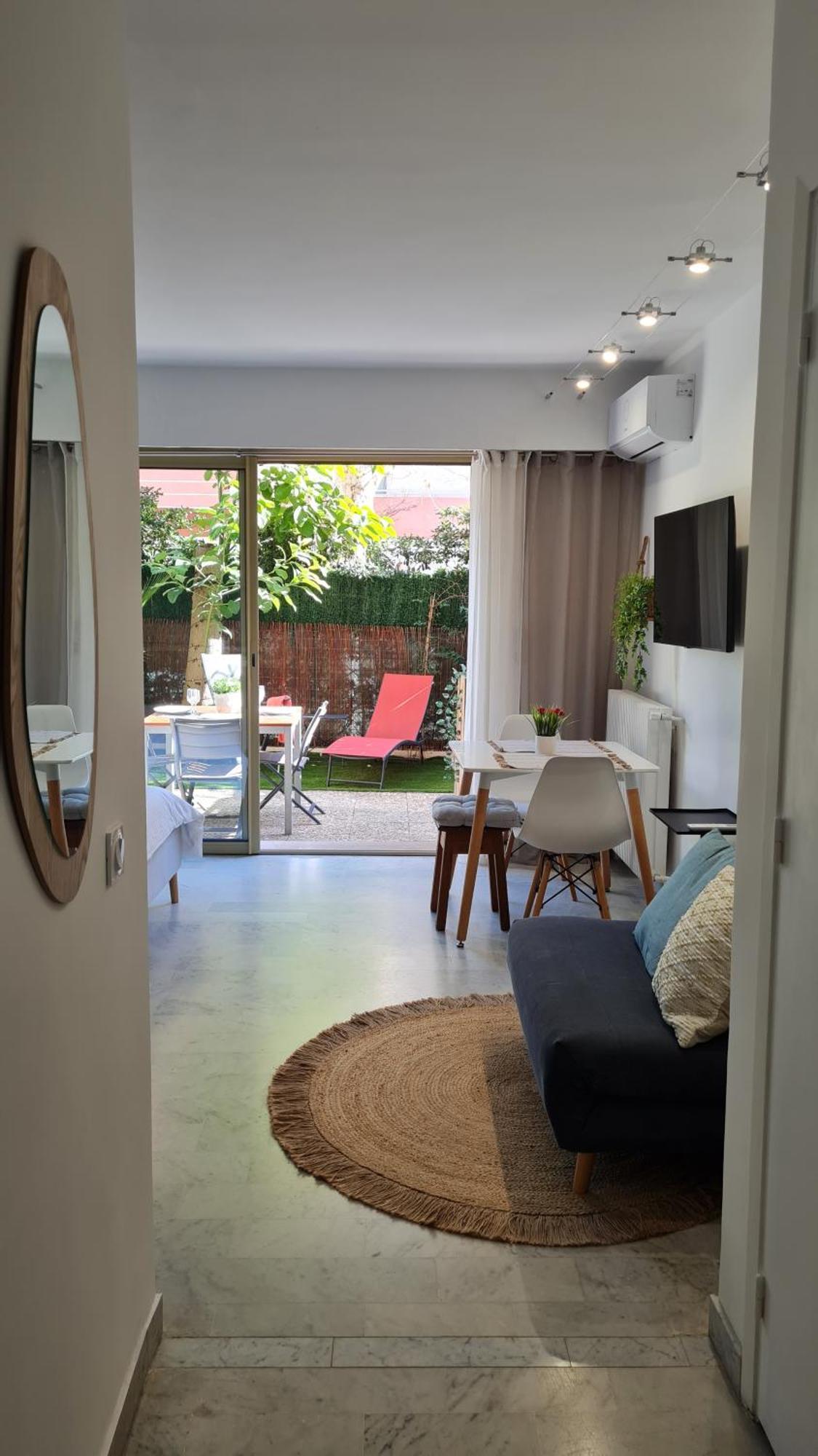 Studio Sun-Beach Avec Parking Et Jardin - 500M Des Plages De Juan Les Pins Antibes Exterior foto
